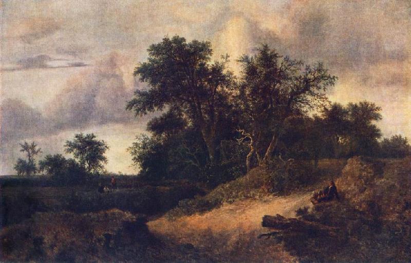 Jacob van Ruisdael Landscape with House in the Grove china oil painting image